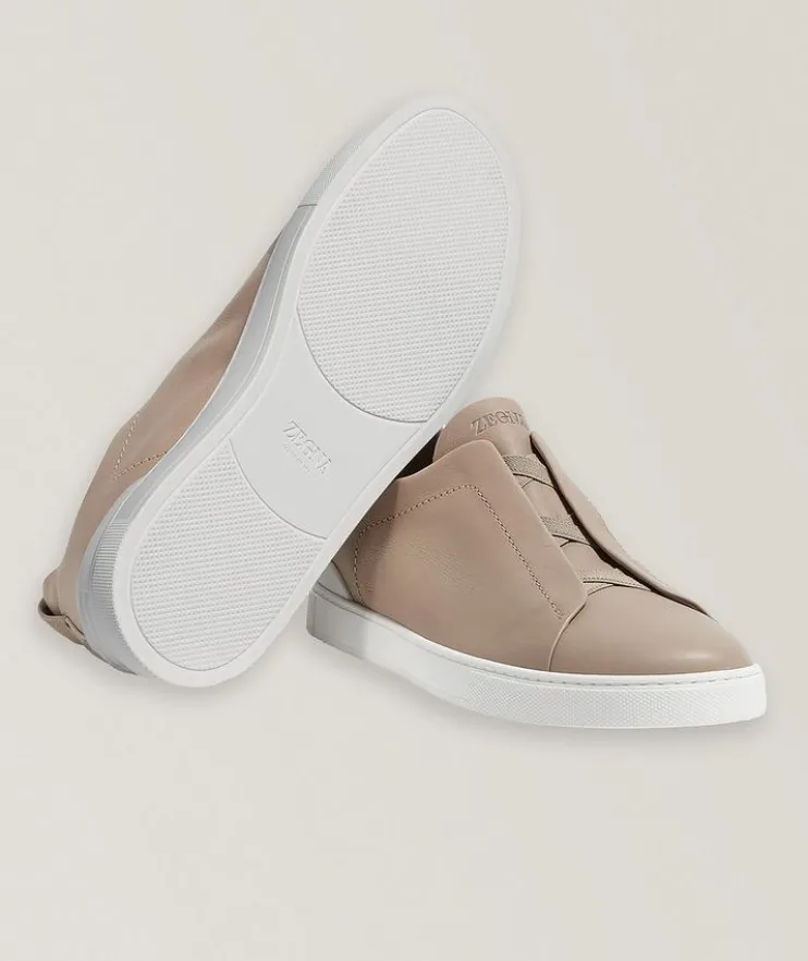 Triple Stitch SECONDSKIN Leather Sneakers