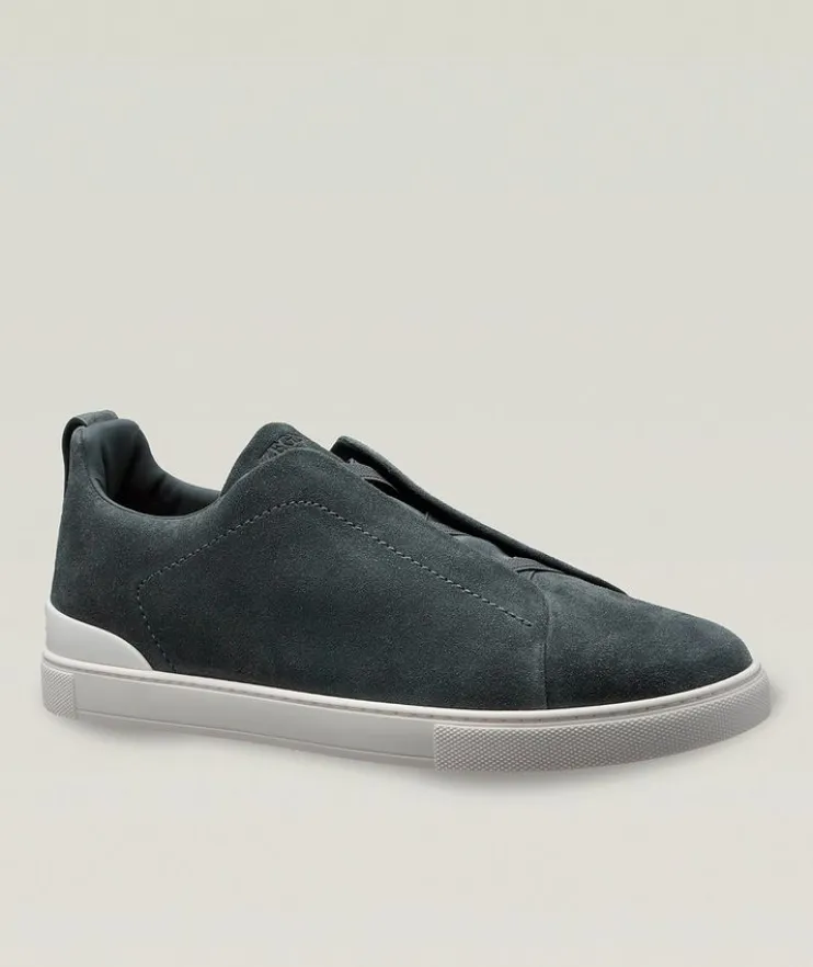 Triple Stitch Suede Sneakers