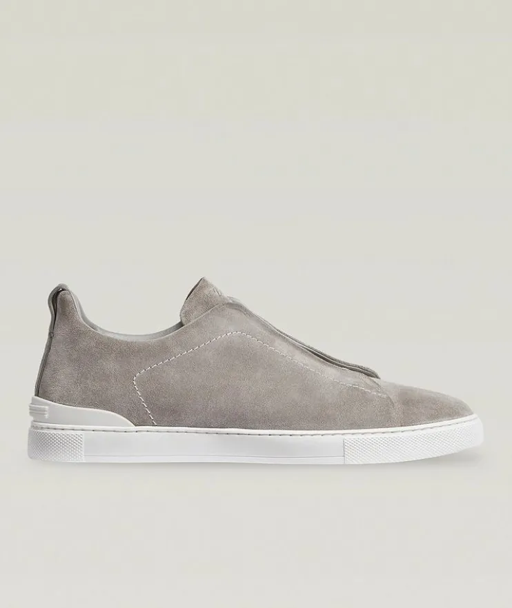 Triple Stitch Suede Sneakers