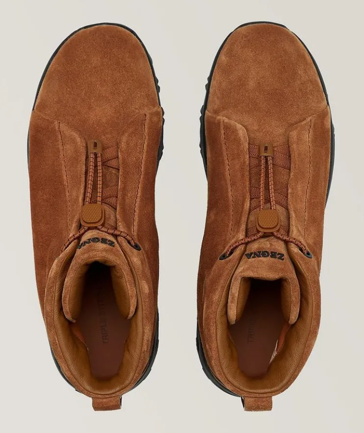 Triple Stitch Vetta Suede High-Top Sneakers