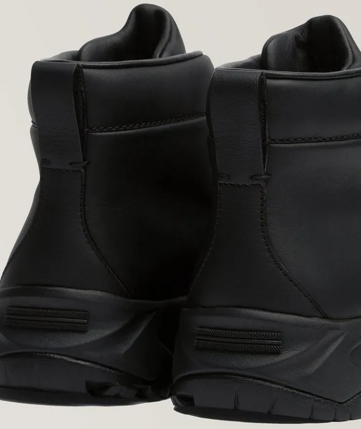 Triple Stitch Vetta Leather High-Top Sneakers