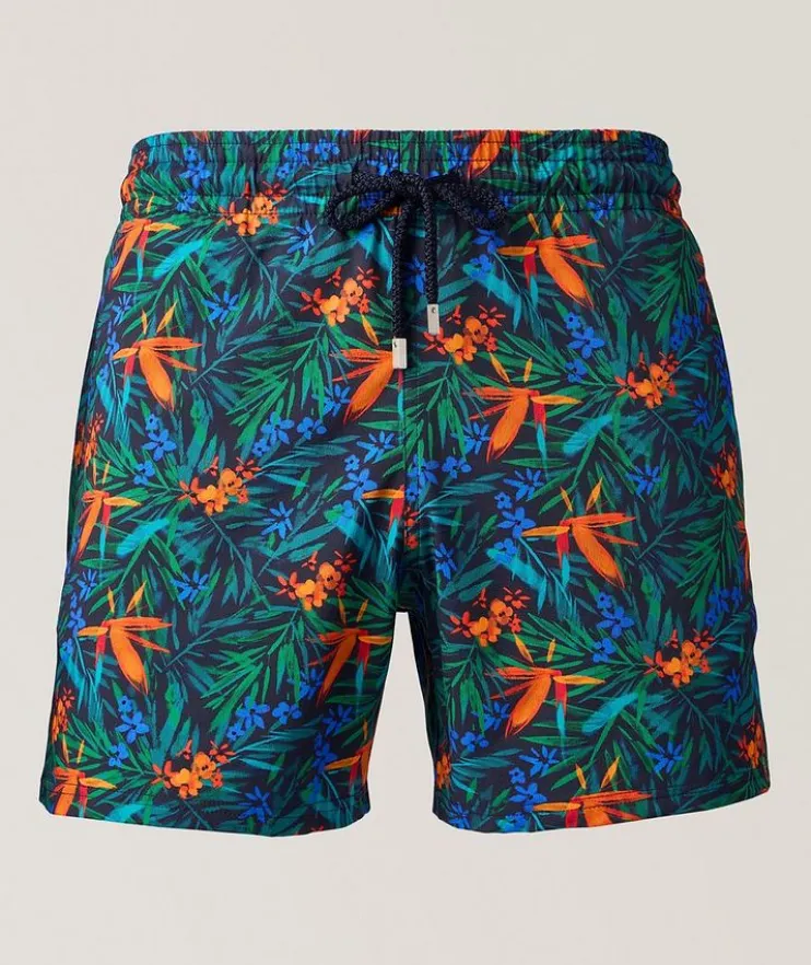 Tropical Flower Stretch Swim Shorts