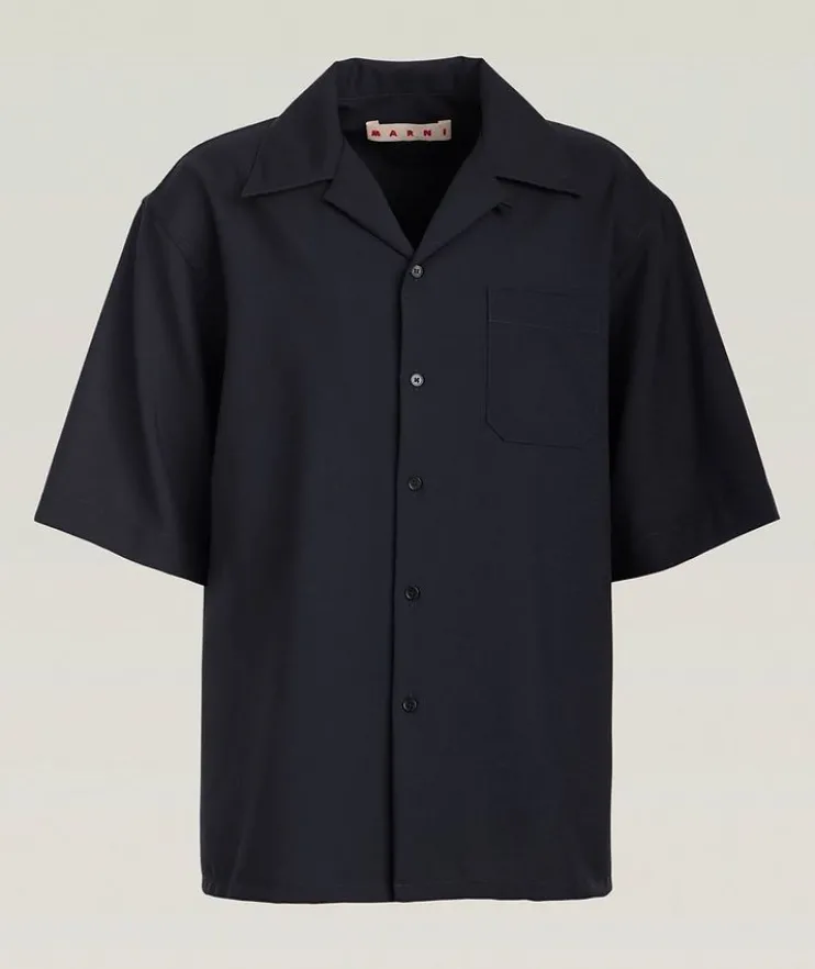 Tropical Wool Camp Shirt