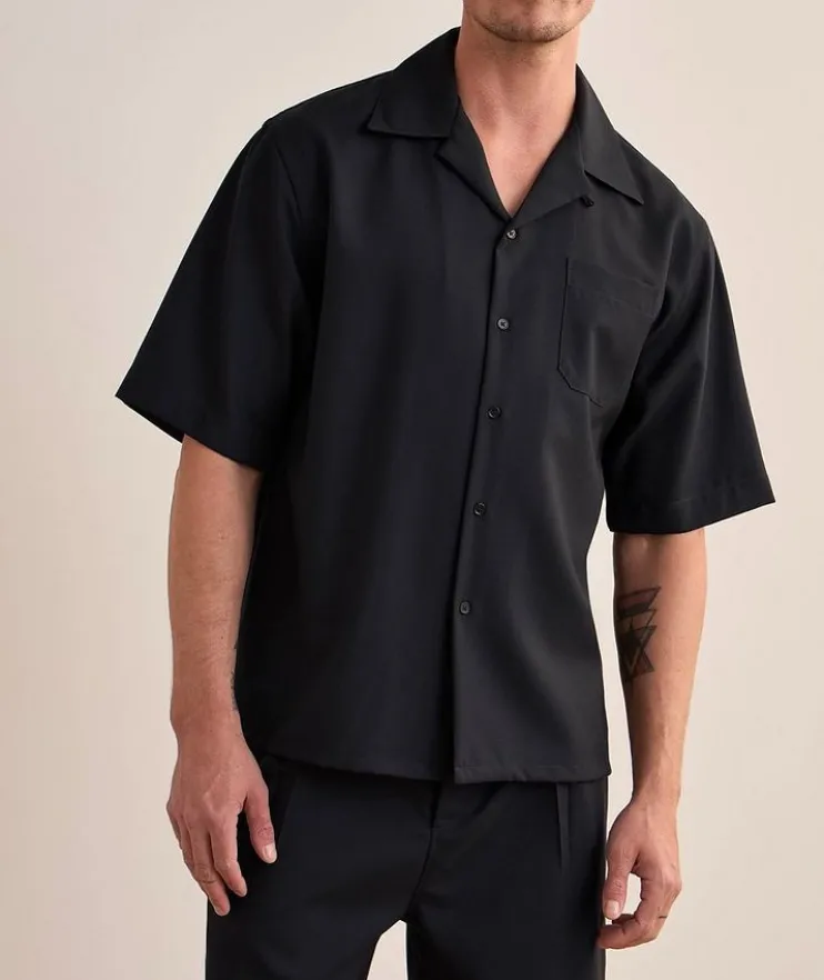 Tropical Wool Camp Shirt