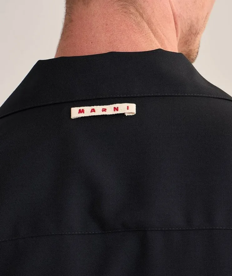 Tropical Wool Camp Shirt