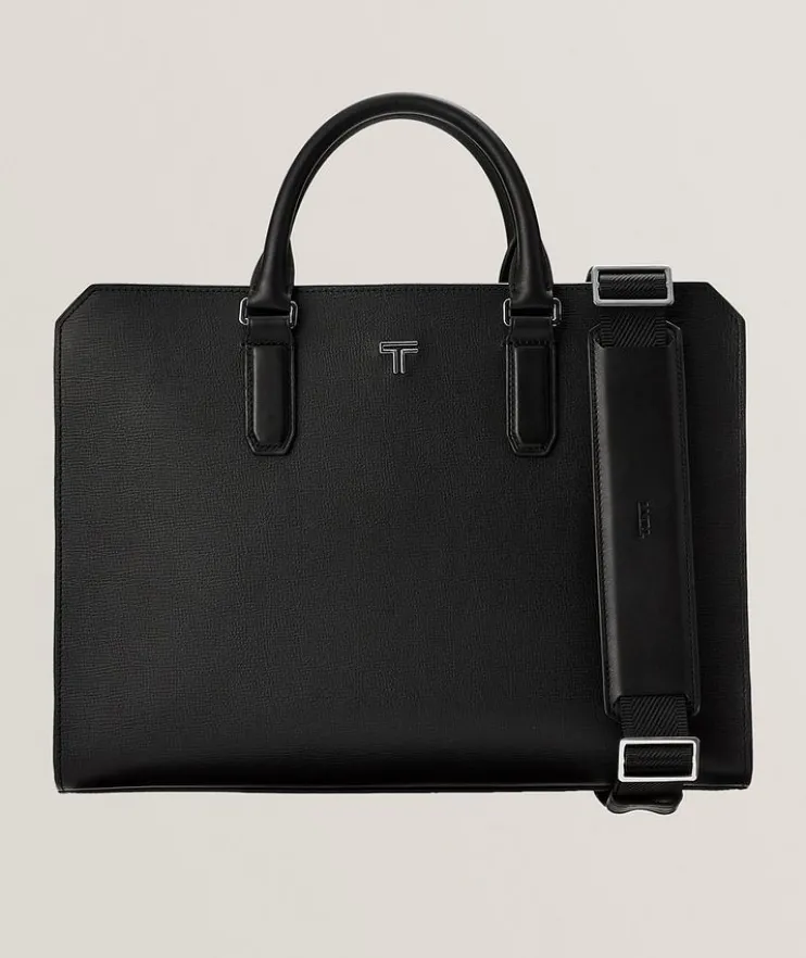 Turin Savona Leather Slim Briefcase