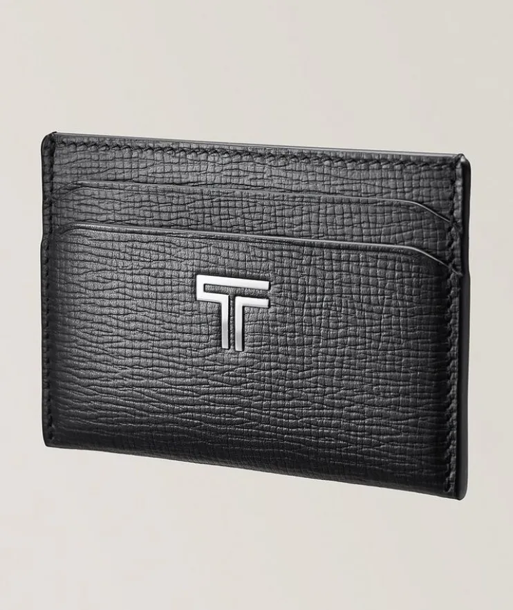 Turin Slim Pebbled Leather Cardholder