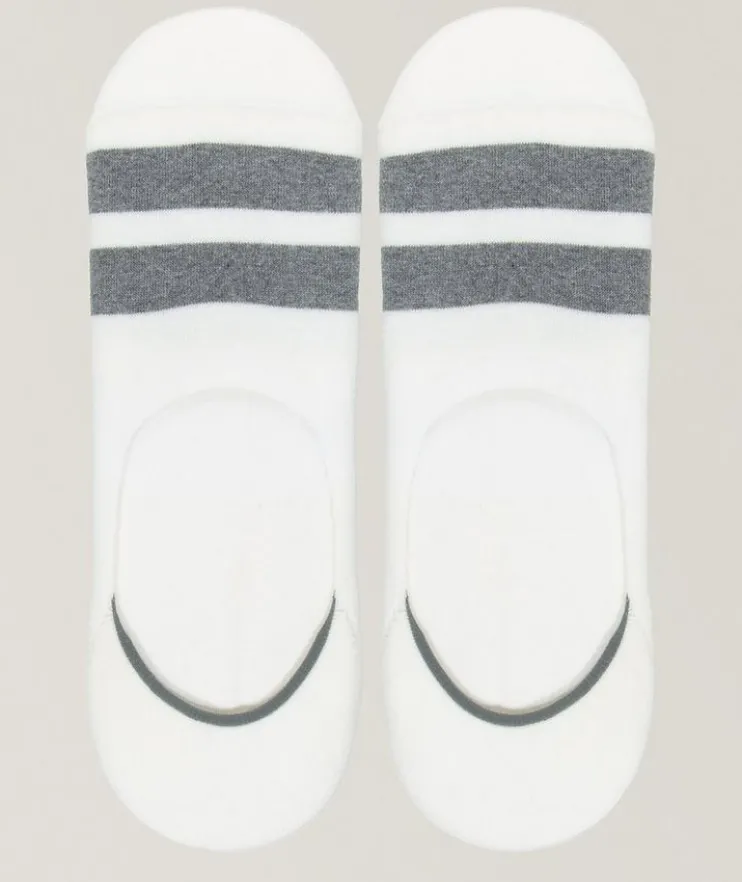 Two-Pack Honoko No-Show Stripe Socks