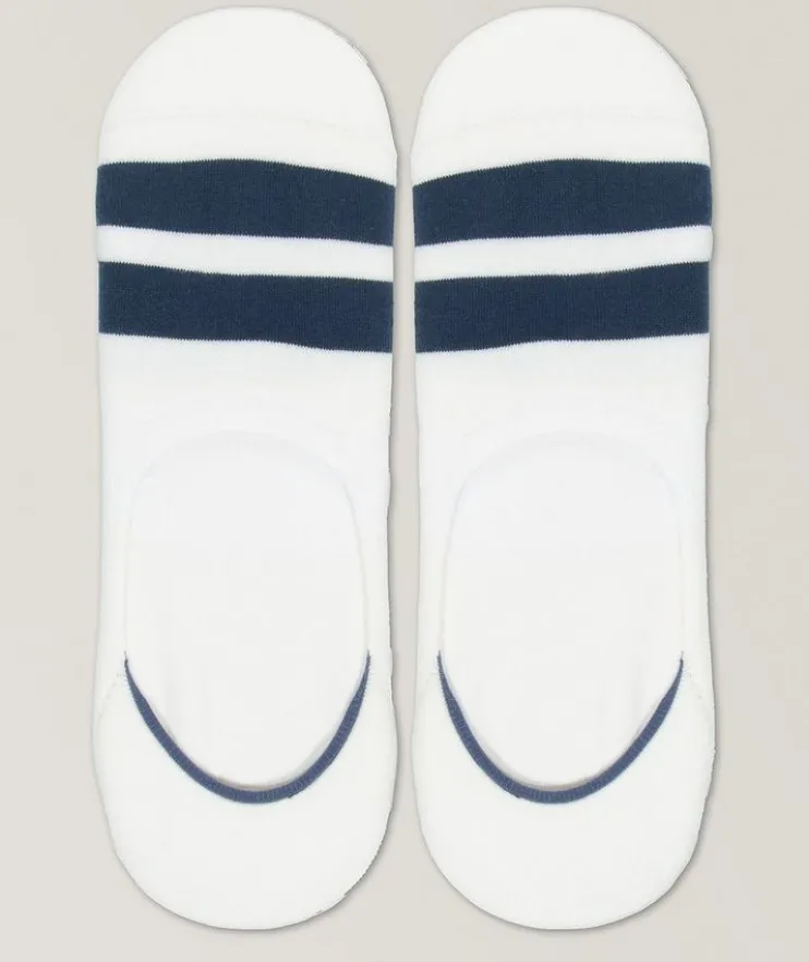 Two-Pack Honoko No-Show Stripe Socks