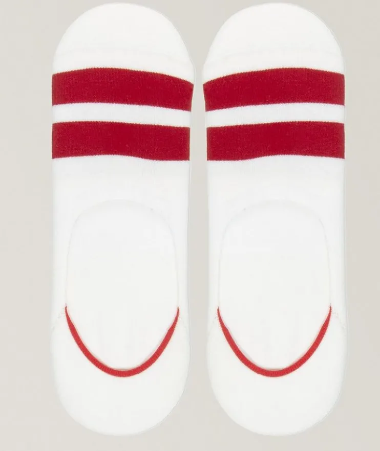 Two-Pack Honoko No-Show Stripe Socks