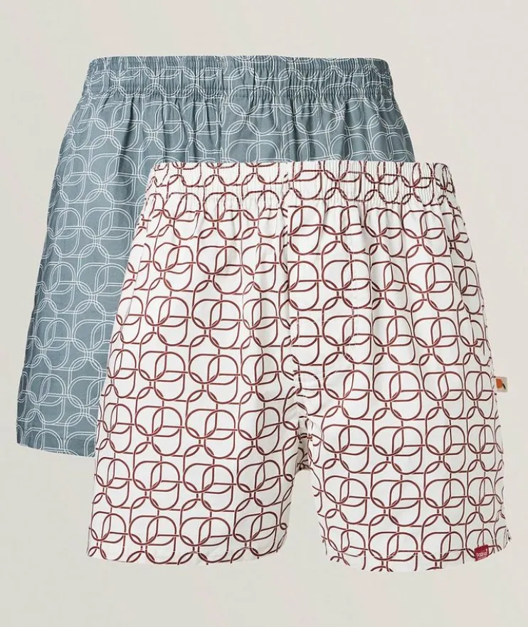Two-Pack Shackled Cotton Boxers