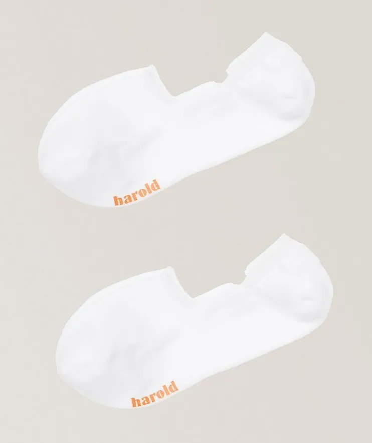 Two-Pack Stretch-Cotton No-Show Socks