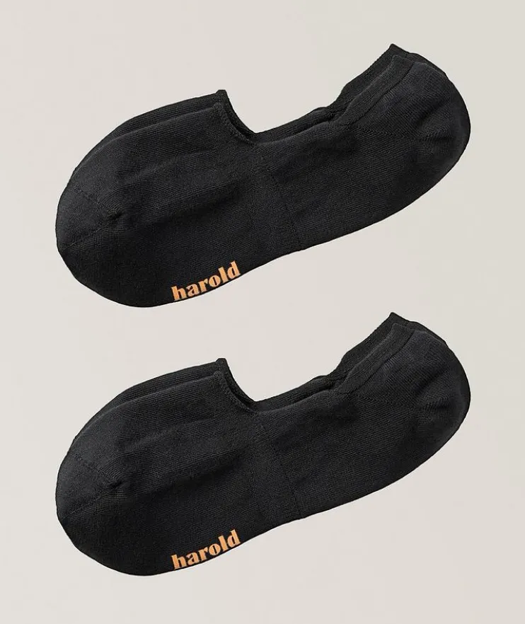 Two-Pack Stretch-Cotton No-Show Socks