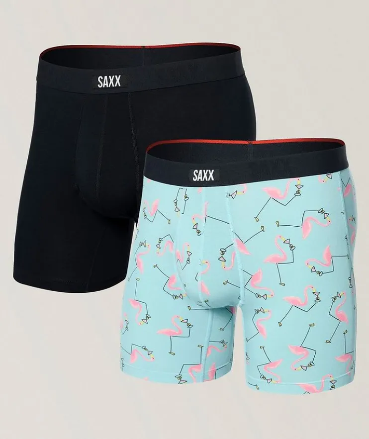 Two-Pack Vibe Drinko Flamingo Boxer Briefs