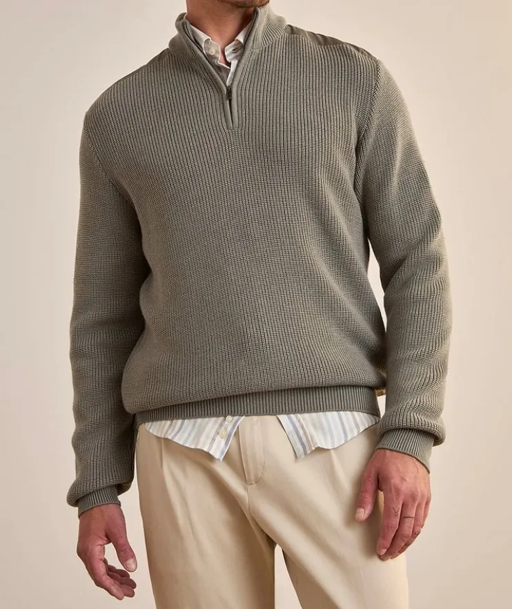 Typhoon Virgin Wool Quarter-Zip Sweater