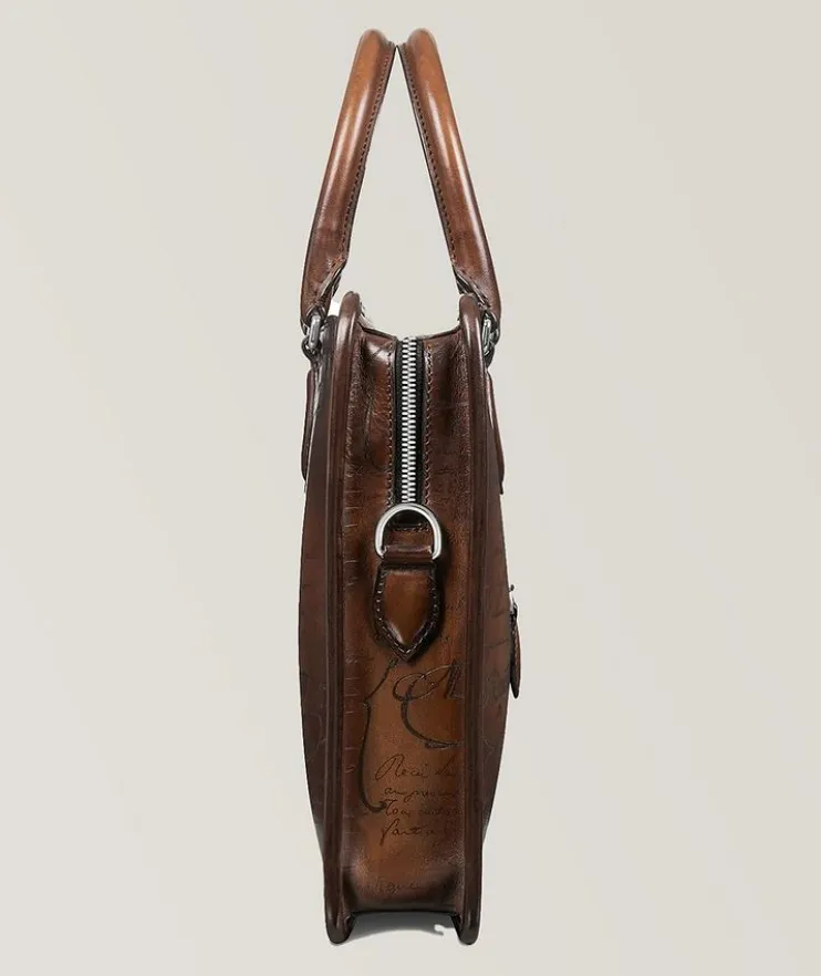 Un Jour Mini Scritto Leather Briefcase