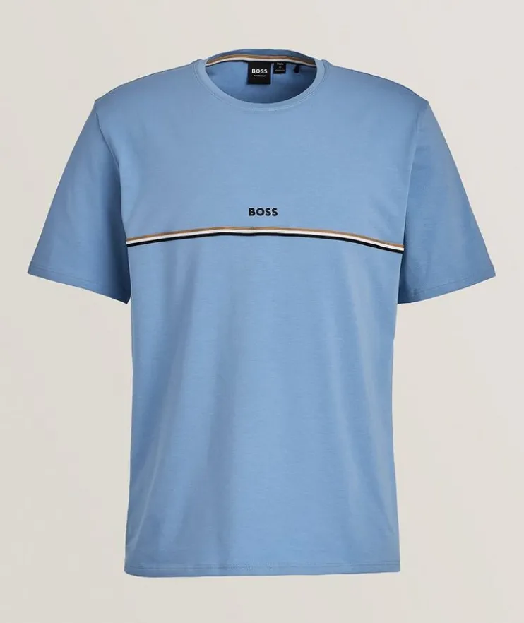 Unique Stretch-Cotton Crewneck T-Shirt