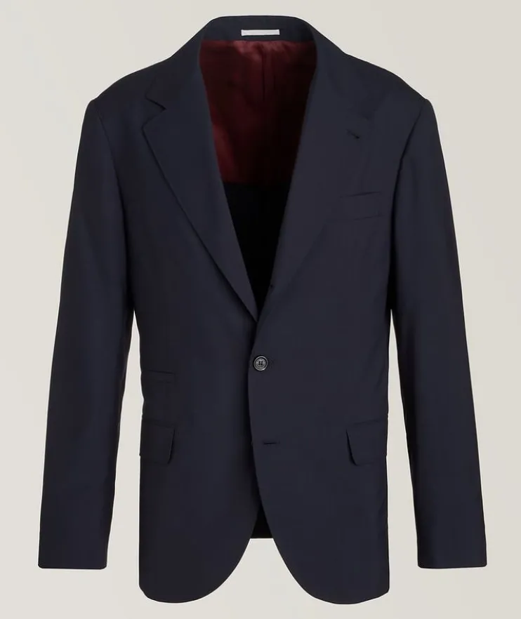 Unstructured Wool-Silk Sport Jacket