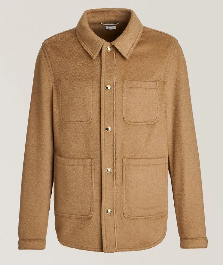 Utility Camel Hair Chore Jacket