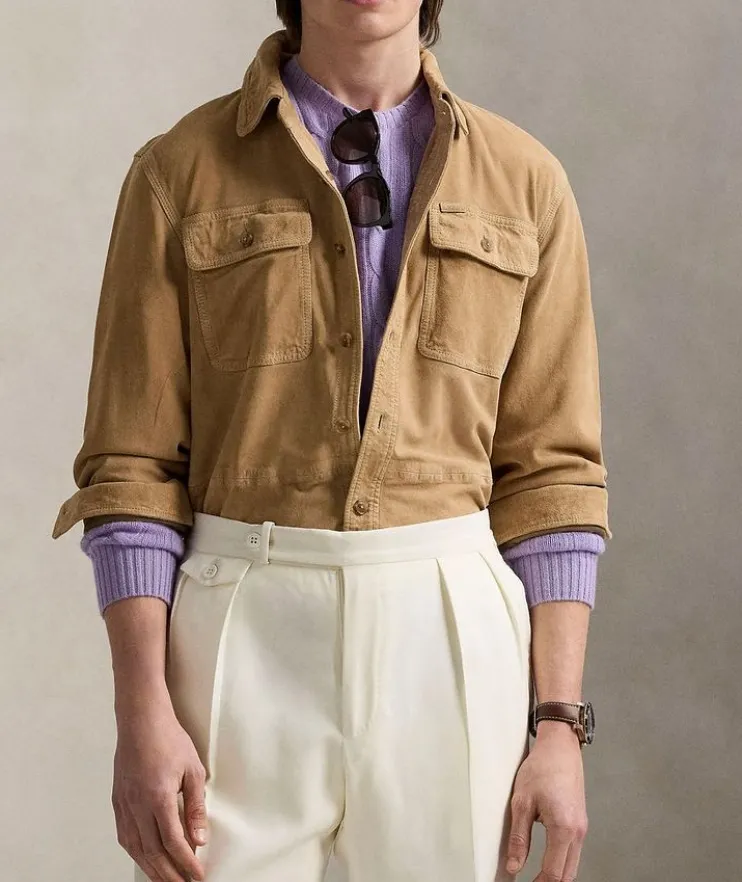 Utility Suede Overshirt