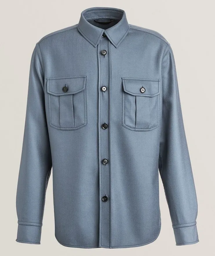 Vagabond Wool-Silk Overshirt