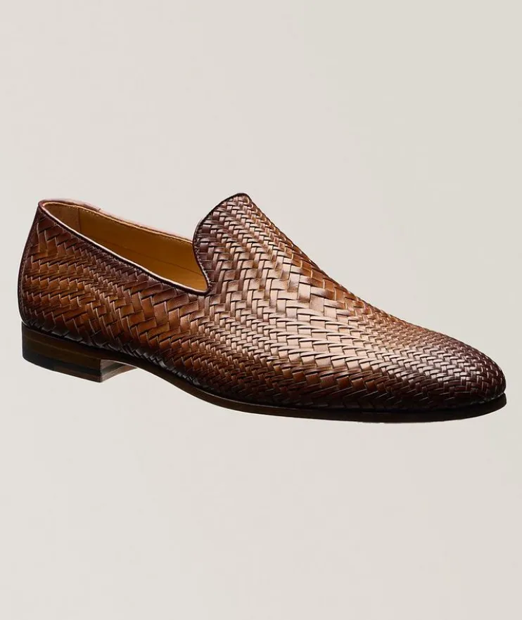 Venetian Woven Leather Loafers