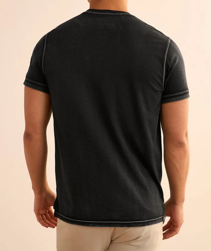 Vintage Wash Pima Cotton-Blend Henley