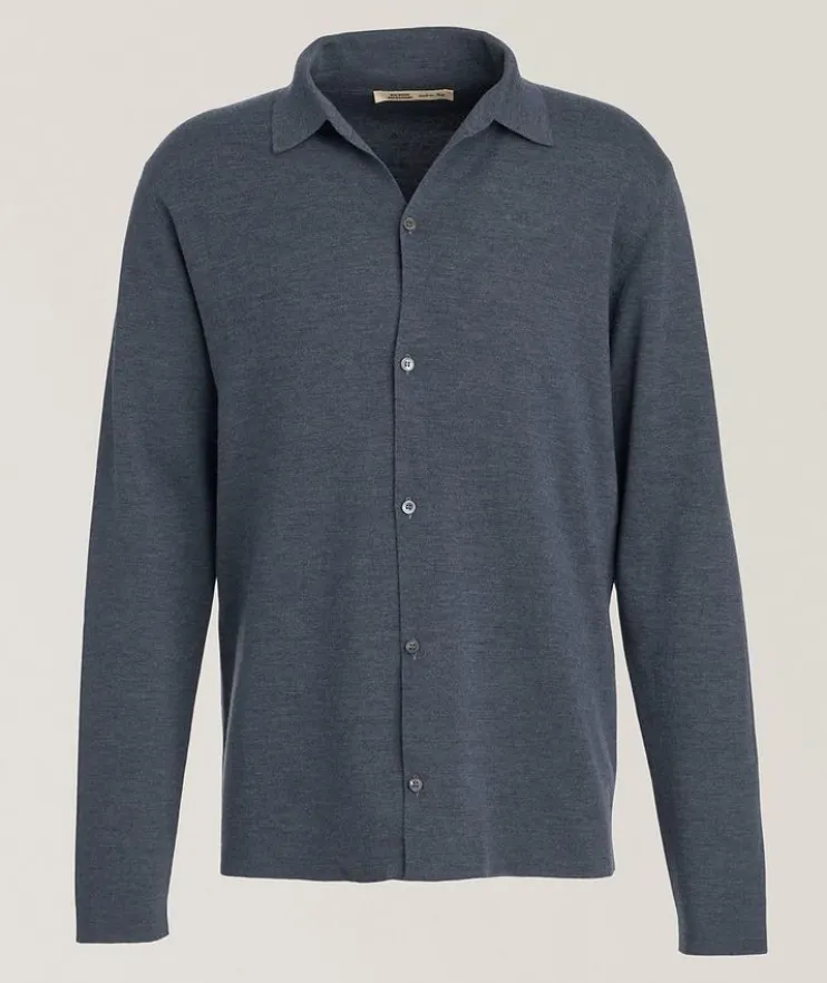 Virgin Wool Knit Shirt