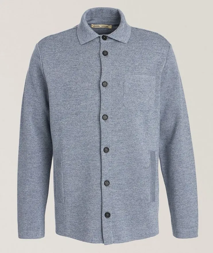 Virgin Wool Milano Stitch Overshirt