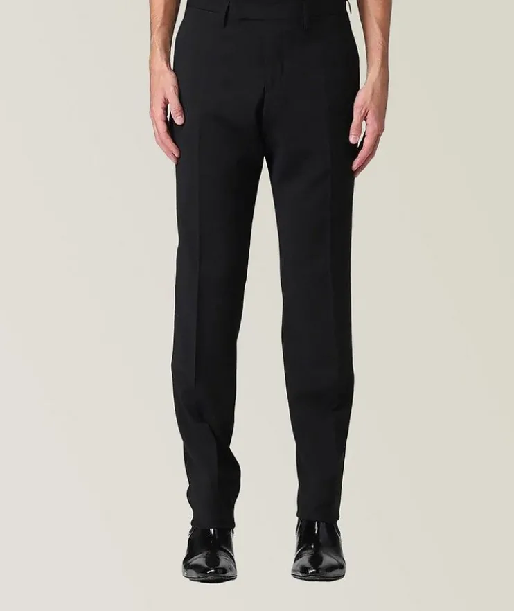 Virgin Wool Plain Front Trousers