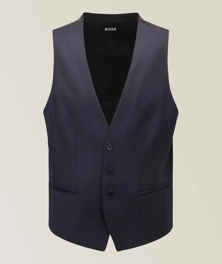 Virgin Wool Serge Waistcoat