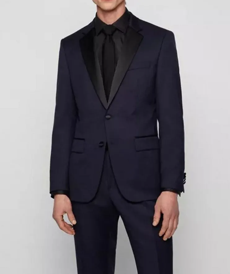 Virgin Wool Serge Tuxedo Jacket