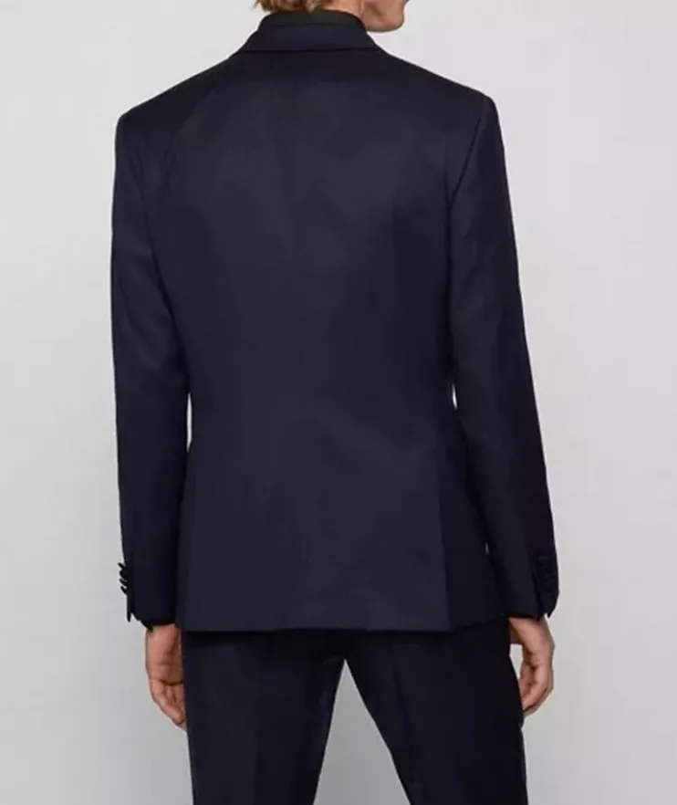 Virgin Wool Serge Tuxedo Jacket