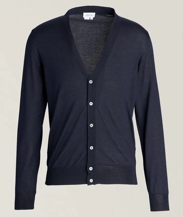 Virgin Wool, Silk & Cashmere Cardigan