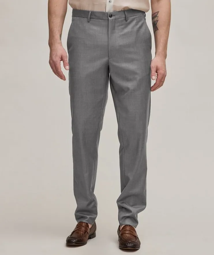 Virgin Wool-Cashmere Dress Pants