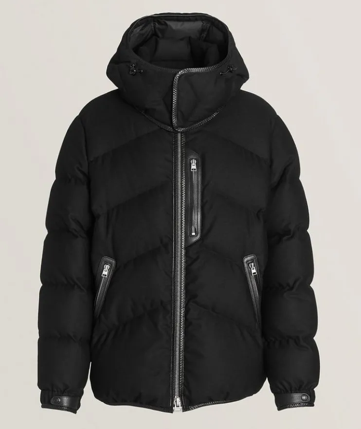 Virgin Wool-Cashmere Down Jacket