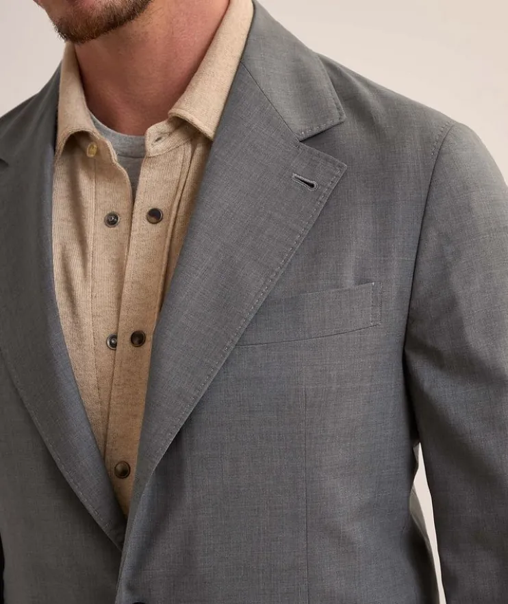 Virgin Wool-Silk Sport Jacket