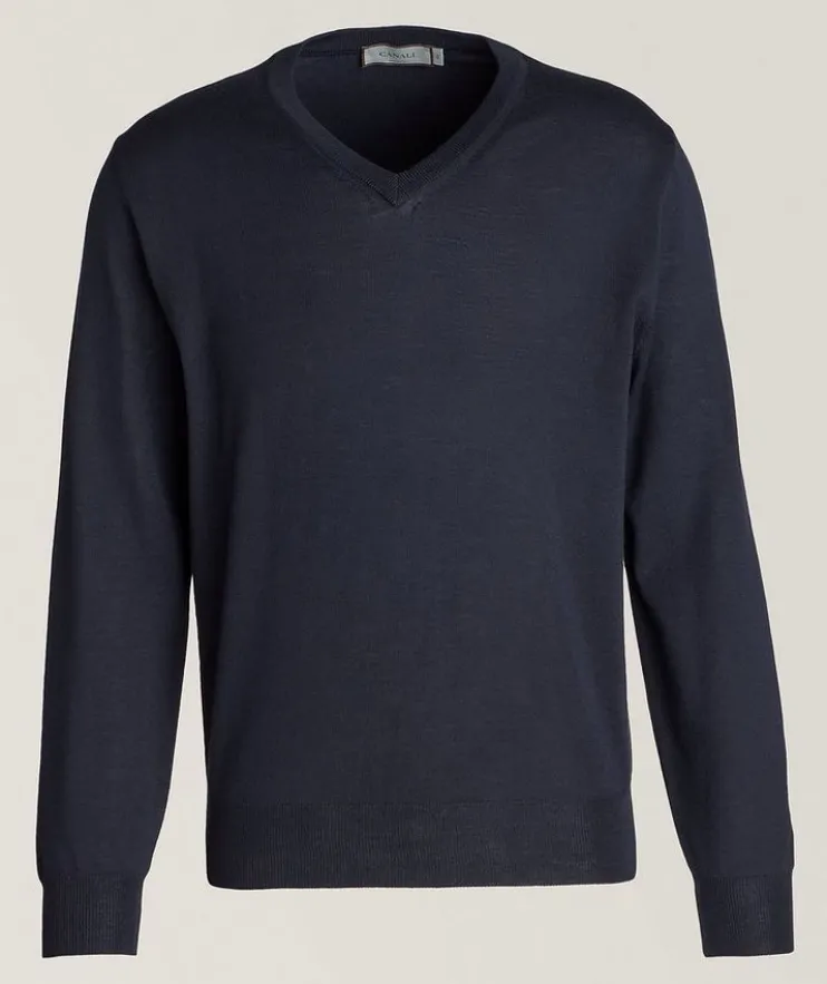 V-Neck Merino Wool Sweater