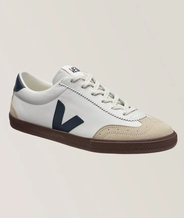 Volley Suede & Leather Wingtip Sneakers