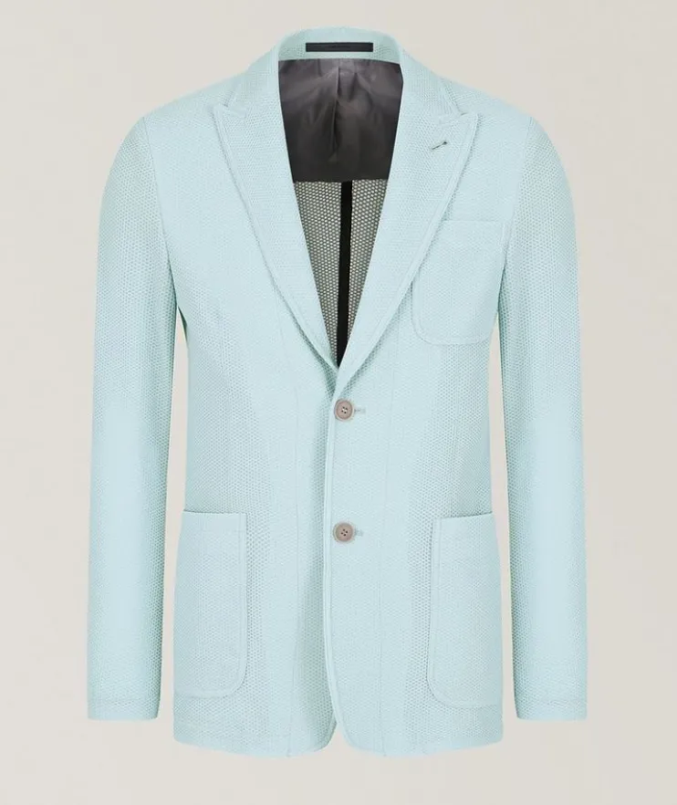 Waffle Single-Breasted Sport Jacket