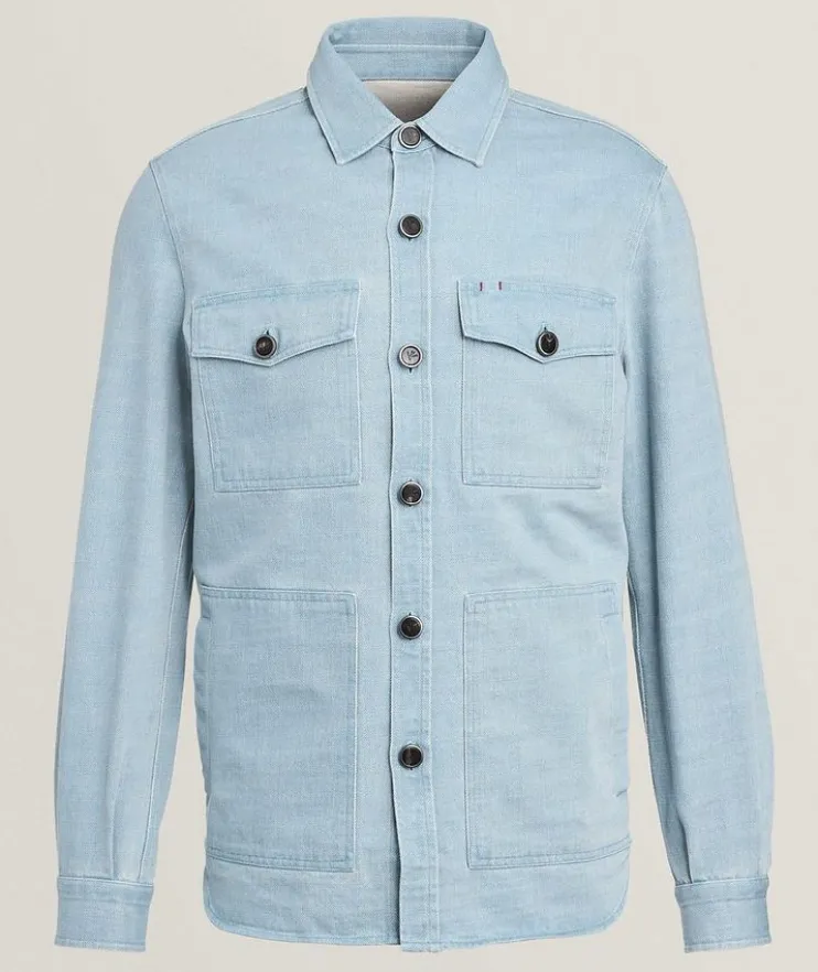 Washed Denim Chore Jacket