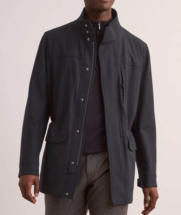 Water Resistant Cashmere Field Jacket