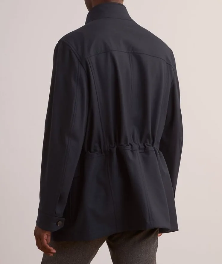 Water Resistant Cashmere Field Jacket