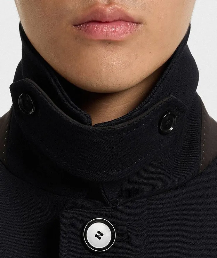 Water-Repellent Wool Coat