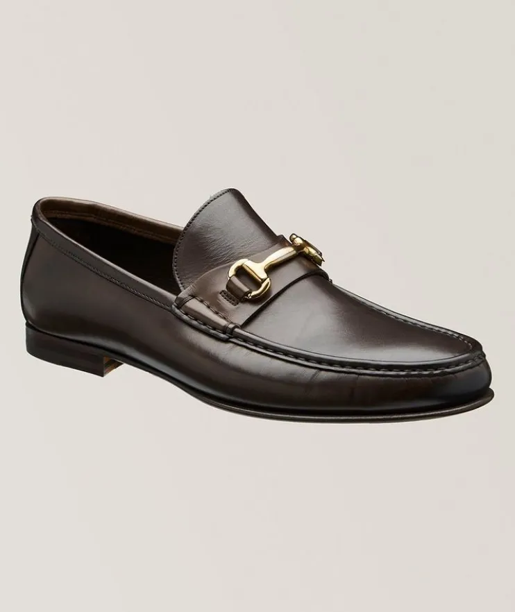 Watts Leather Horsebit Moc Toe Loafers