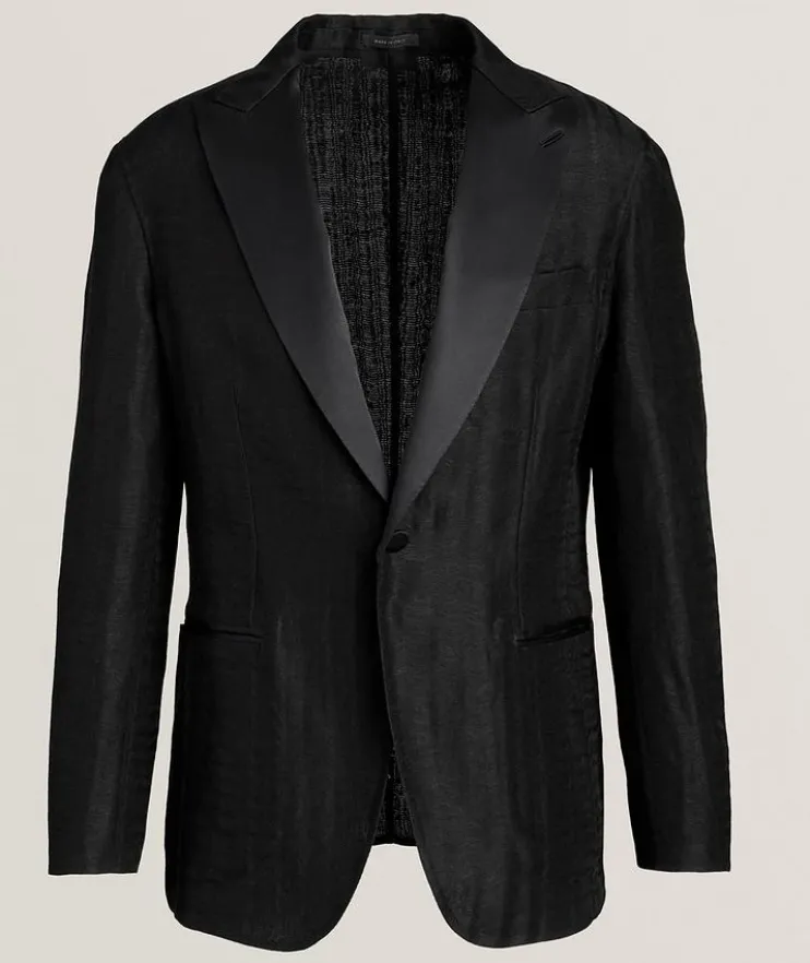Wave Cotton-Blend Tuxedo Jacket