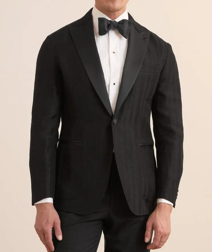 Wave Cotton-Blend Tuxedo Jacket