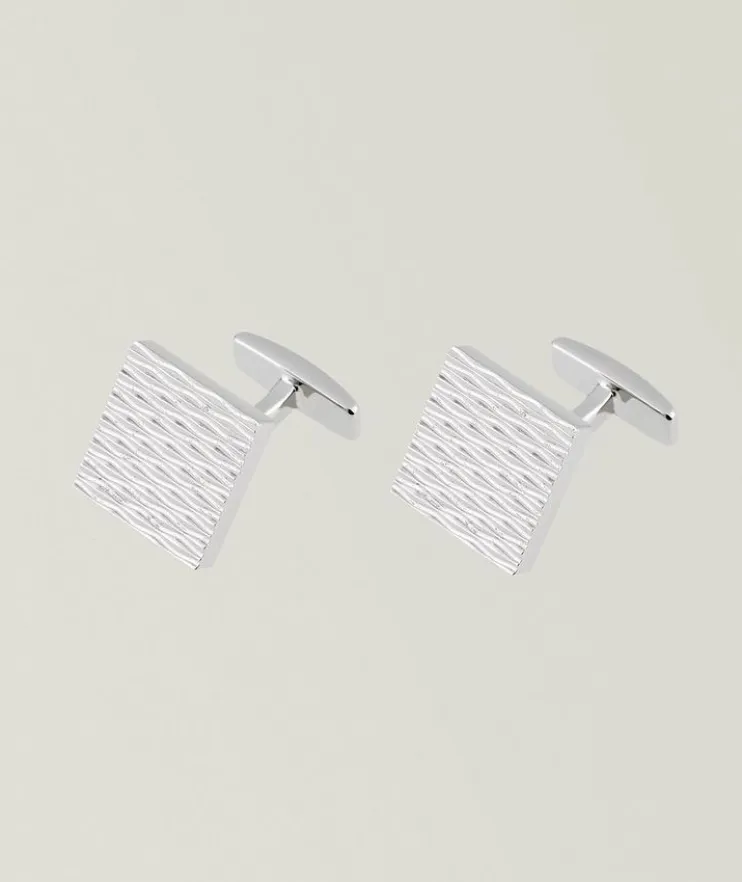Waves Square Cufflinks
