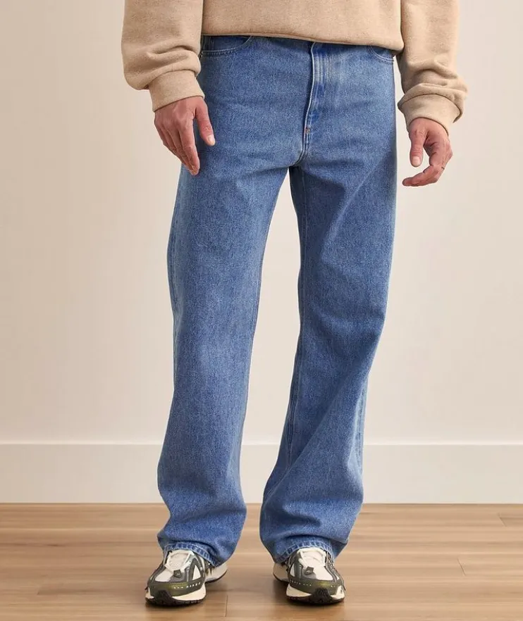 Wide-Leg Denim Jeans