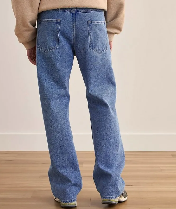 Wide-Leg Denim Jeans
